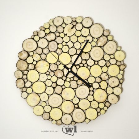 LITTLE 38 - wooden slices clock