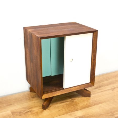TOSIDET - two-sided, wooden cabinet / bedside table