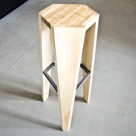 HOOX - modern solid wood hocker