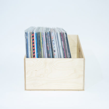 Vinyl rack - drewniane pudełko na winyle